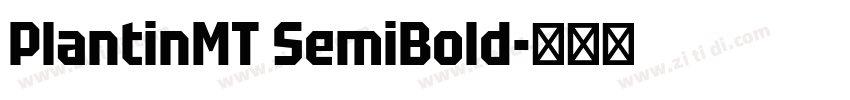 PlantinMT SemiBold字体转换